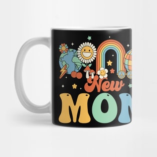 New Mom Groovy Hippie Gift For Women Mother day Mug